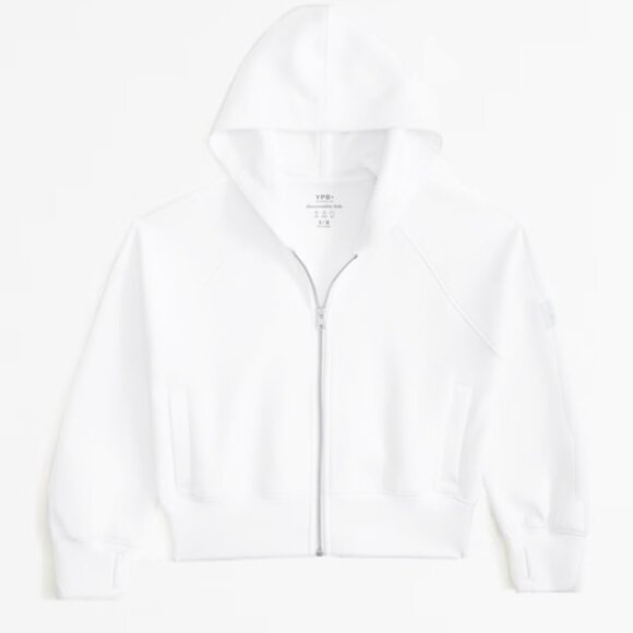 abercrombie kids Other - Abercrombie Kids YPB Neoknit Active Kids Zip-Up Hoodie, White, Size 11/12